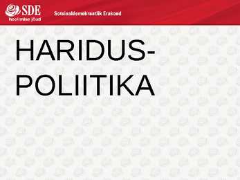 SDE-Põhjalik esitlus sotsiaaldemokraatidest #16