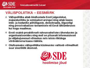 SDE-Põhjalik esitlus sotsiaaldemokraatidest #5