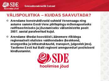 SDE-Põhjalik esitlus sotsiaaldemokraatidest #6