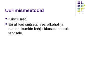 Mõnuained Hiiumaa noorte seas #2
