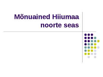 Mõnuained Hiiumaa noorte seas