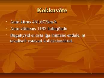Bugatty veyroni esitlus #5