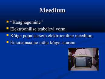 Televisioon ja meedium #2