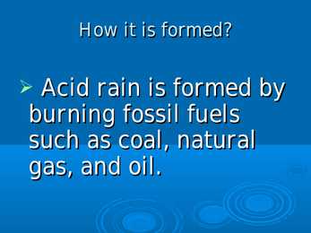 What is acid rains #4