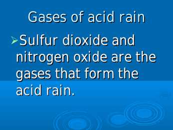 What is acid rains #6