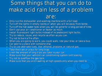 What is acid rains #9
