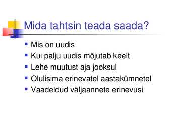 Uudiste geograafia #3