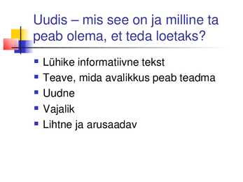 Uudiste geograafia #4