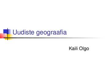 Uudiste geograafia