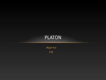 Platoni elulugu