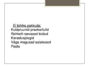 Erivajadustega inimeste toitlustamine #3