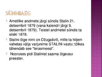 Jossif Stalin Powerpoint #2