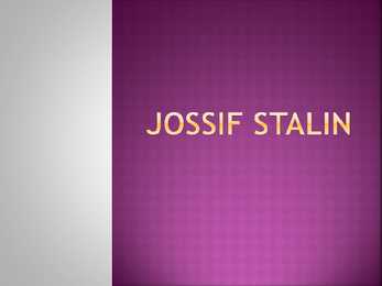 Jossif Stalin Powerpoint