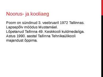 Mart Poom Powerpoint #3