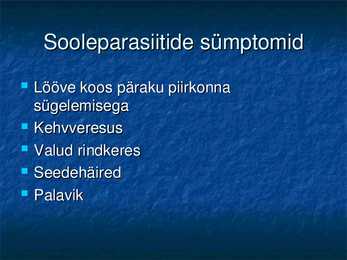 Algloomad ja sooleparasiidid #14