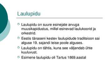 Eesti kultuurisündmused #2