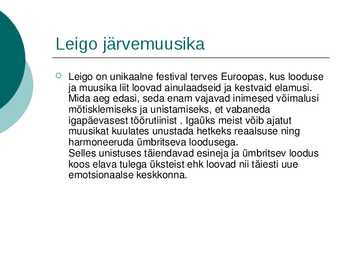 Eesti kultuurisündmused #12