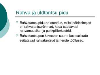 Eesti kultuurisündmused #6