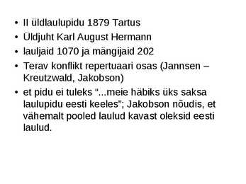 Esimesed rahvuslikud heliloojad #2