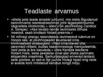 SARIMÕRVARID #7