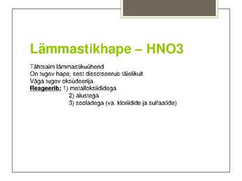 Lämmastik ja tema ühendid #12