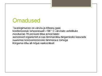 Lämmastik ja tema ühendid #3