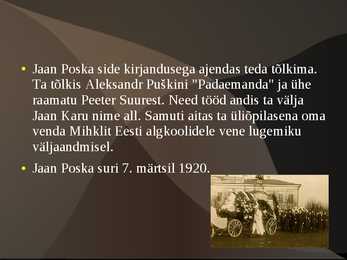 Jaan Poska elulugu #12