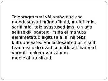 Televisiooni ajalugu #9