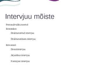 Elis Vink MK10 EDUKAS TÖÖINTERVJUU #2