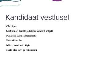 Elis Vink MK10 EDUKAS TÖÖINTERVJUU #7