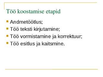 Uurimistöö koostamine #10