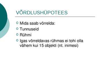 UURIMISTÖÖ ALUSED #13