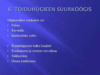 Bufee laua teenindamise korraldamine #12