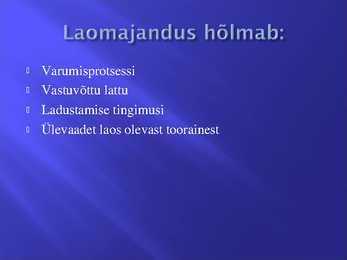 Bufee laua teenindamise korraldamine #3