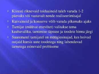 Bufee laua teenindamise korraldamine #5
