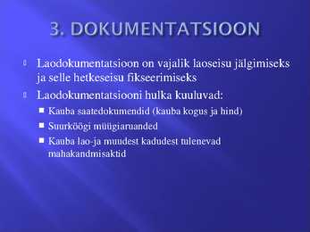 Bufee laua teenindamise korraldamine #7