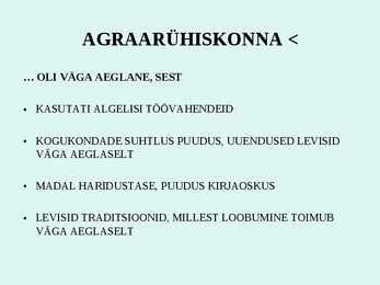 Ühiskonna arenguetapid #4