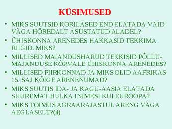 Ühiskonna arenguetapid #5