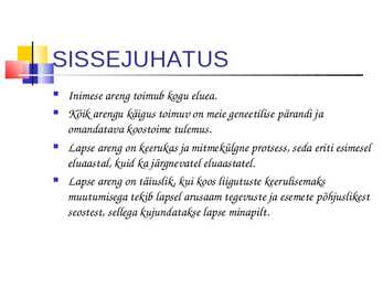 Laste kasvatamine #3