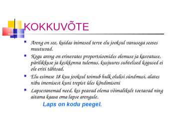 Laste kasvatamine #21