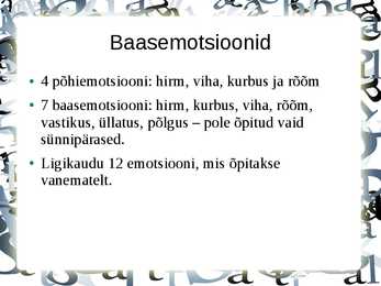 Slaidshow Emotsioon #4