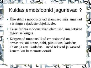 Slaidshow Emotsioon #9