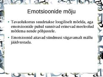 Slaidshow Emotsioon #10