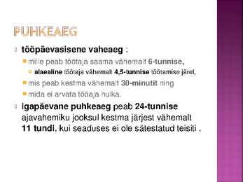 TLS töö- ja puhkeaeg #14