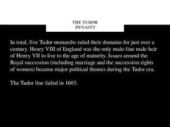 The Tudor Dynasty #12