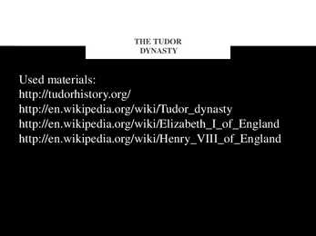 The Tudor Dynasty #18