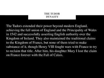The Tudor Dynasty #3