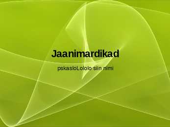 Jaanimardikad