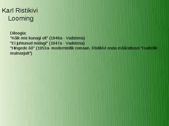 Karl Ristikivi 1912-1977 #8