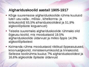 Eesti kooli areng #12
